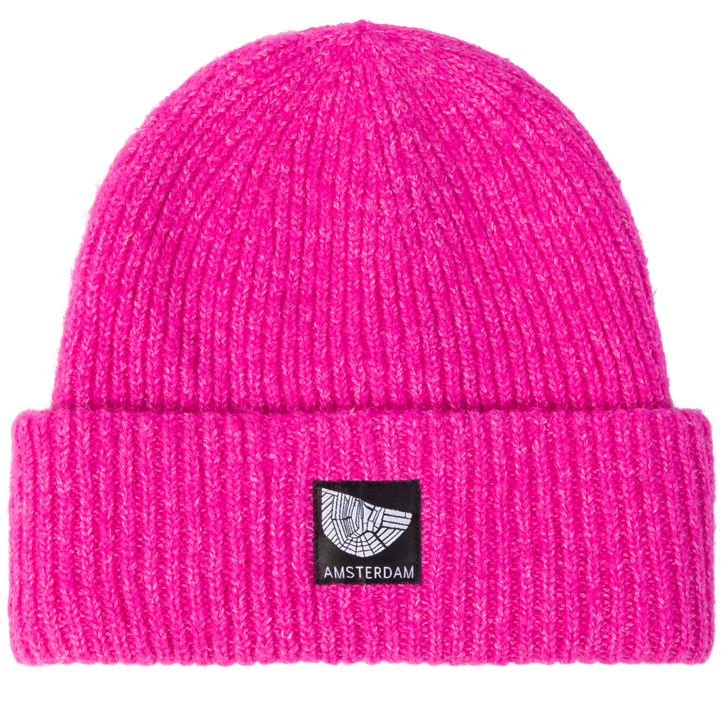 Bright pink beanie Amsterdam